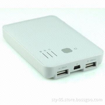 5,000mAh Portable Power Bank with 1500mA Output, Can Charge iPad/iPhone and Android Phones